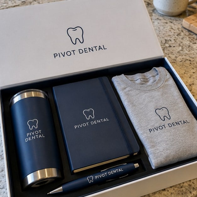 Customer photo of a custom corporate gift box